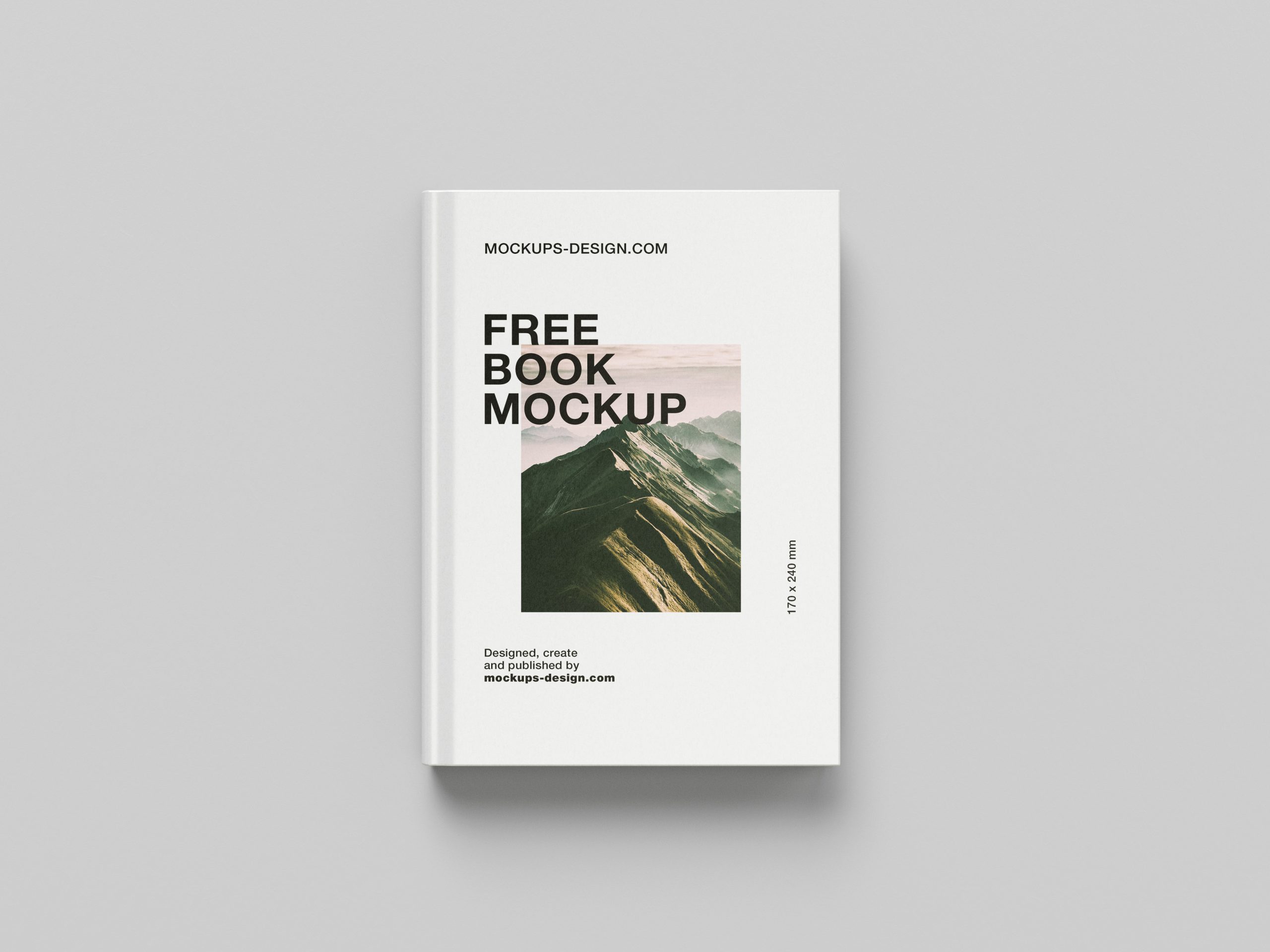 Hardcover book mockup