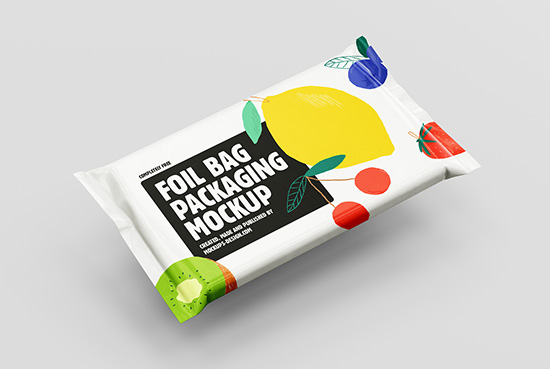 Food pouch mockup