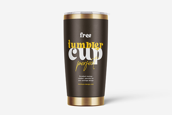 Free tumbler mockup