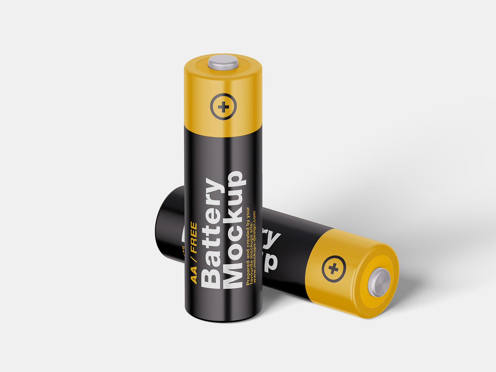 Free AA battery mockup