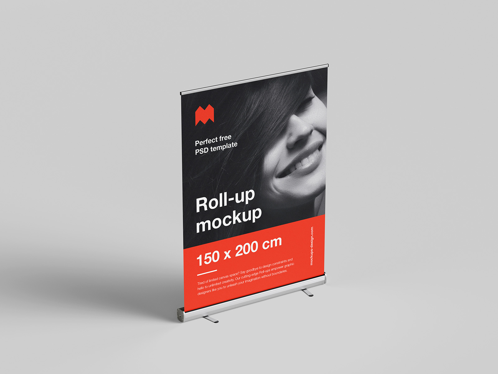 Free roll-up mockup / 150x200 cm