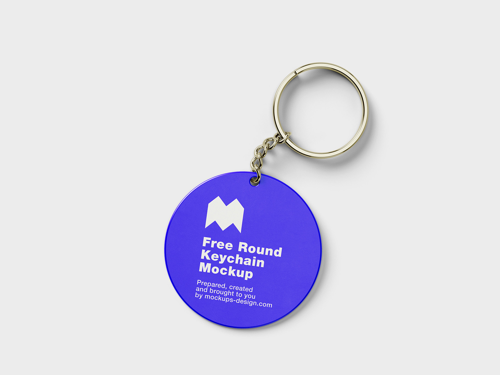 Free key ring mockup