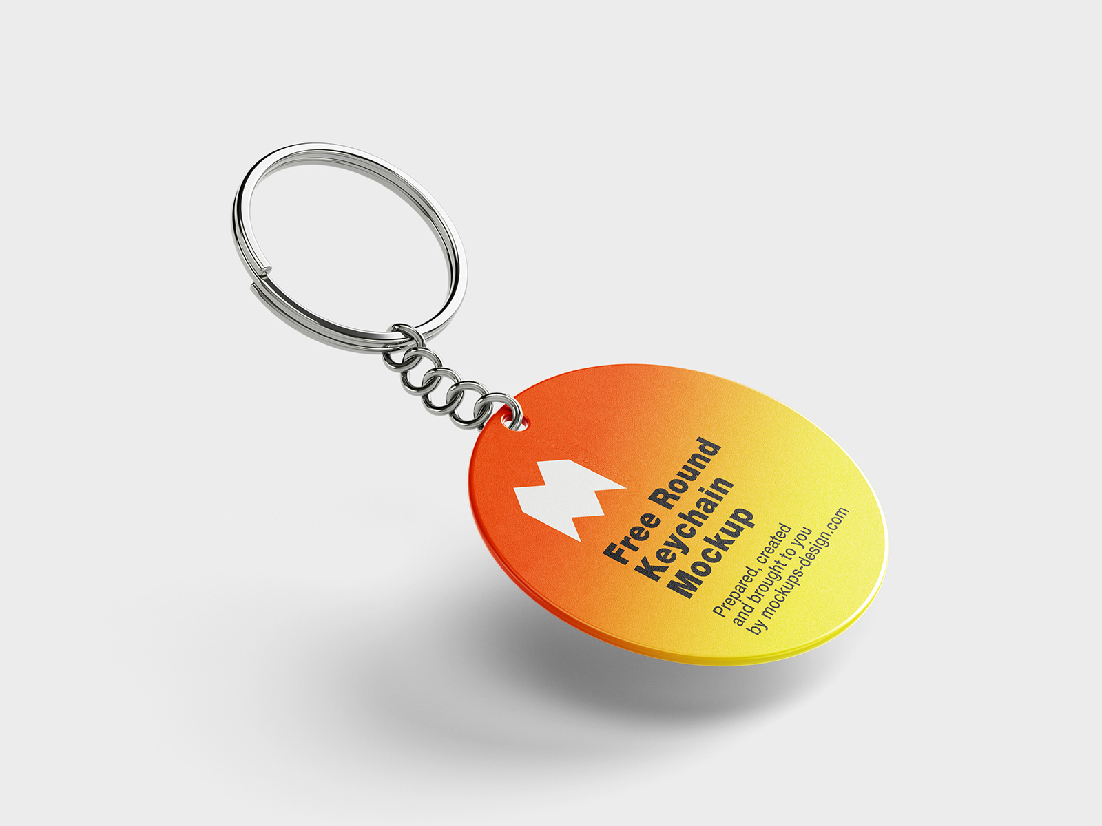 Free key ring mockup