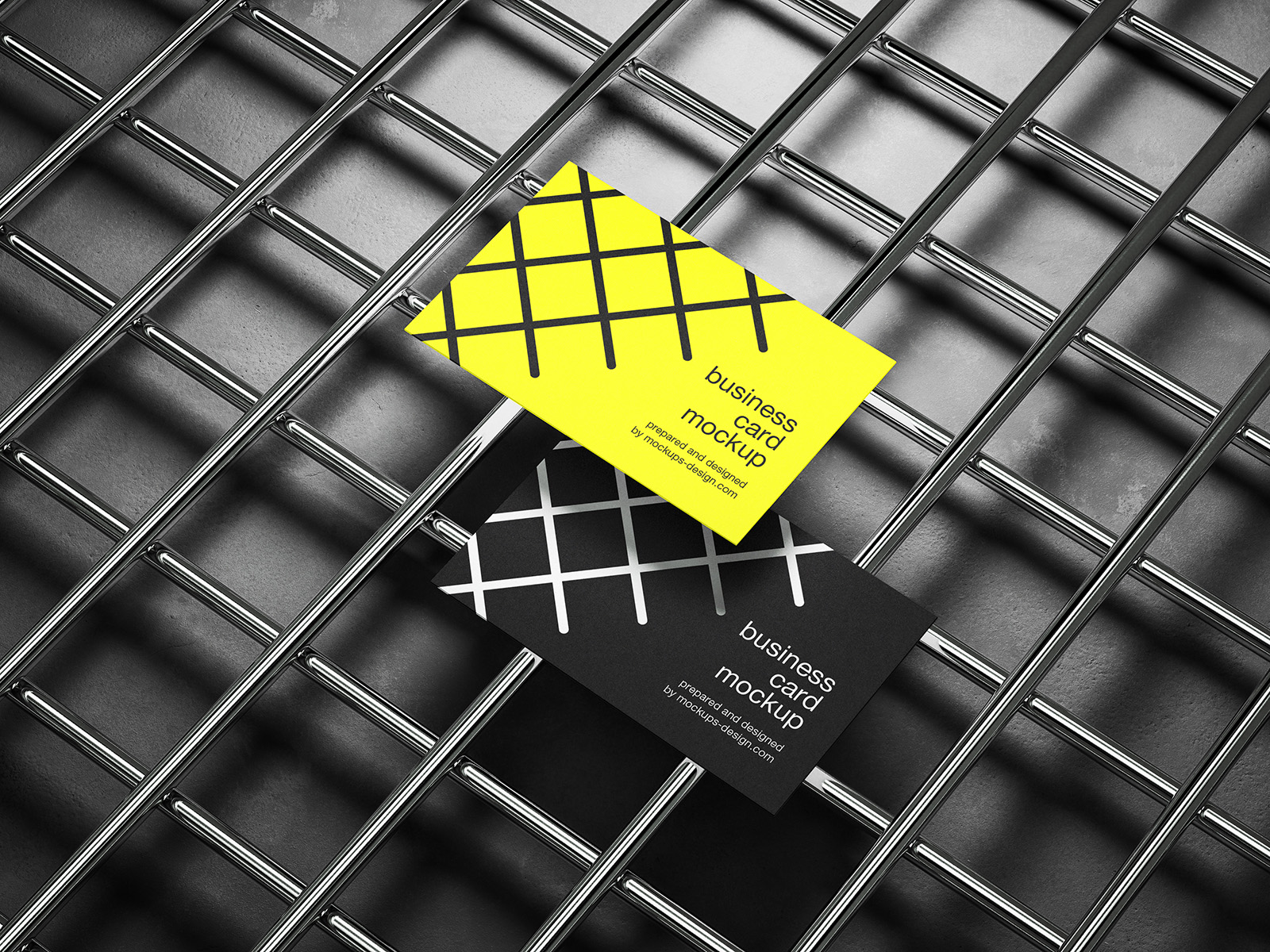 Industrial business card mockup