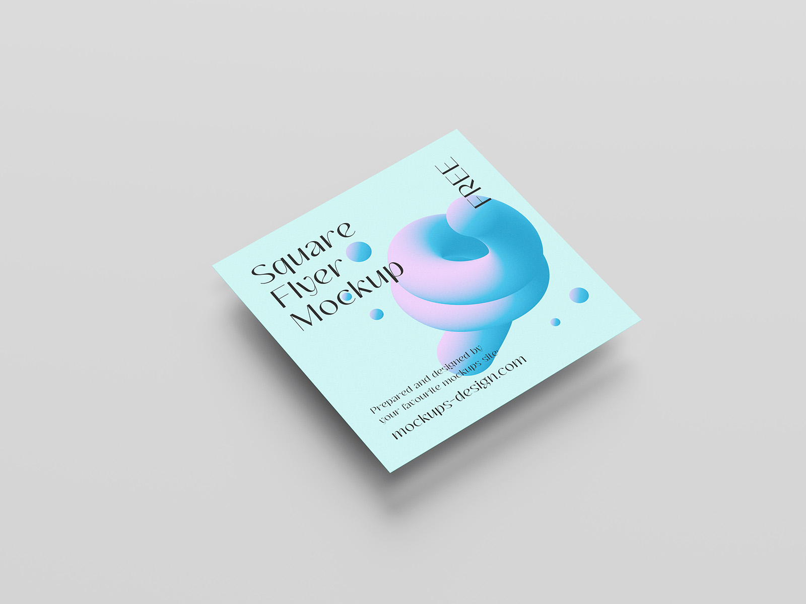 Square flyer mockup