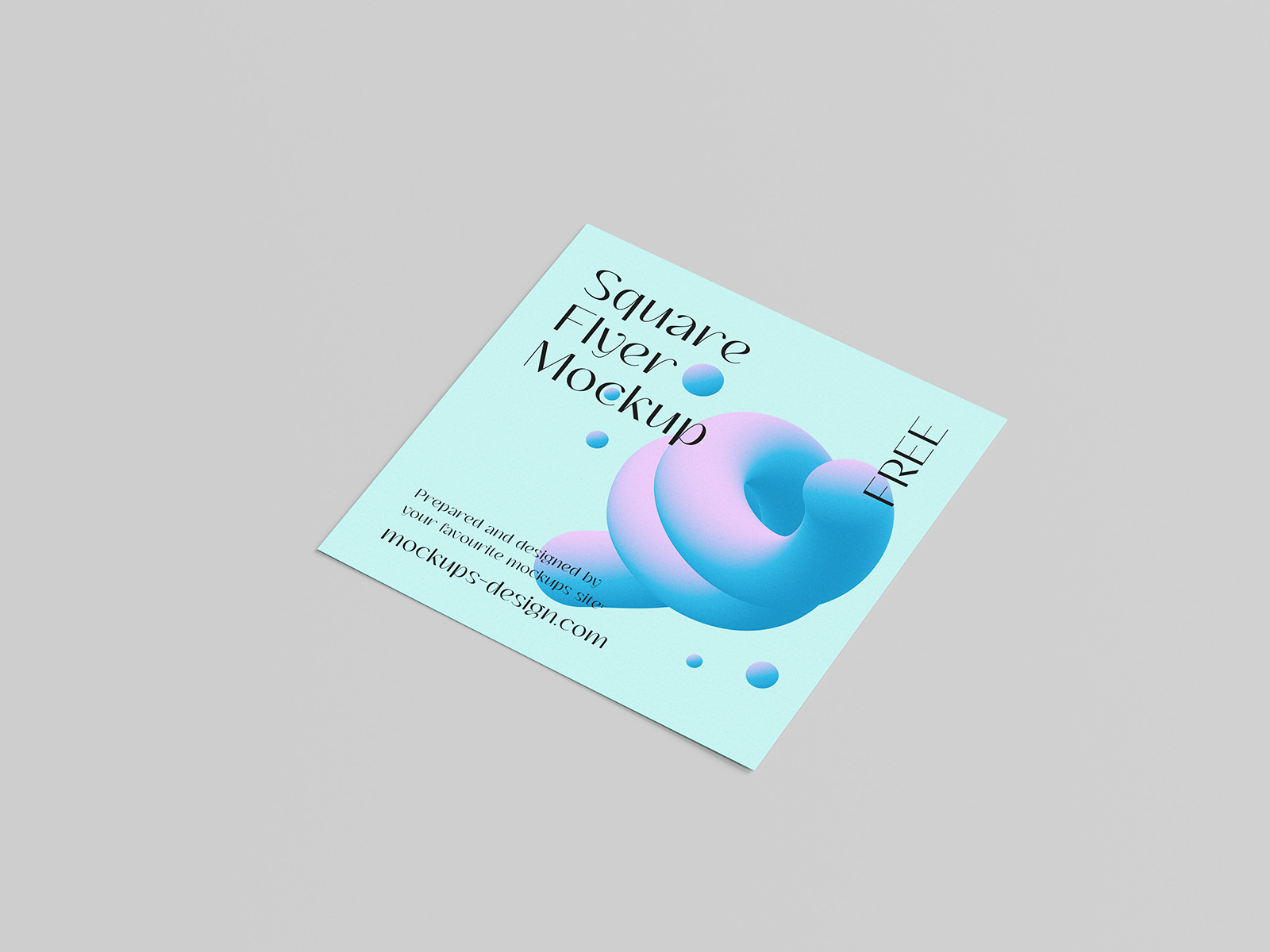 Square flyer mockup