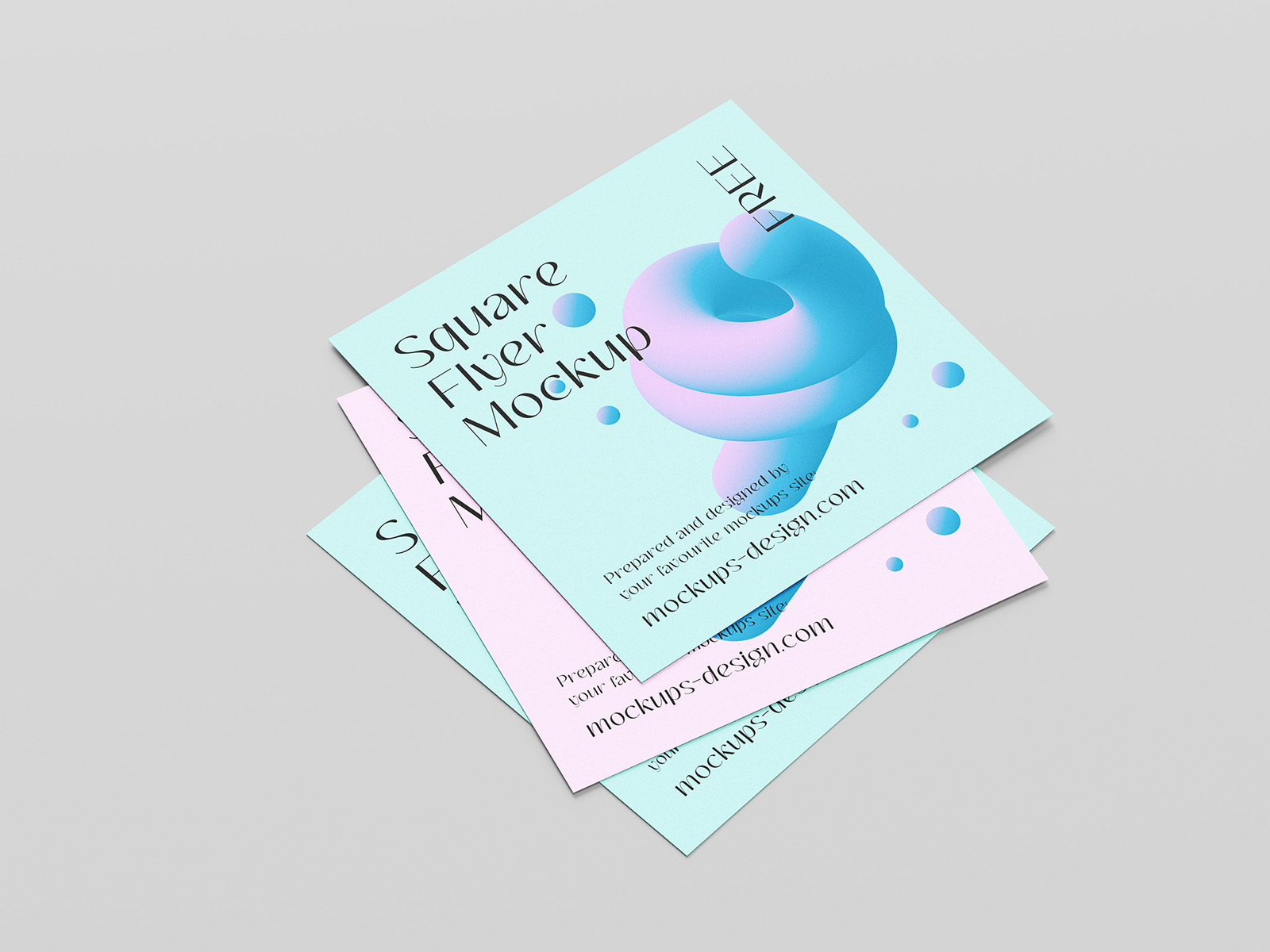 Square flyer mockup