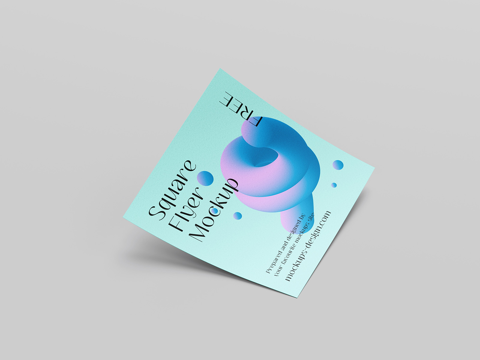 Square flyer mockup