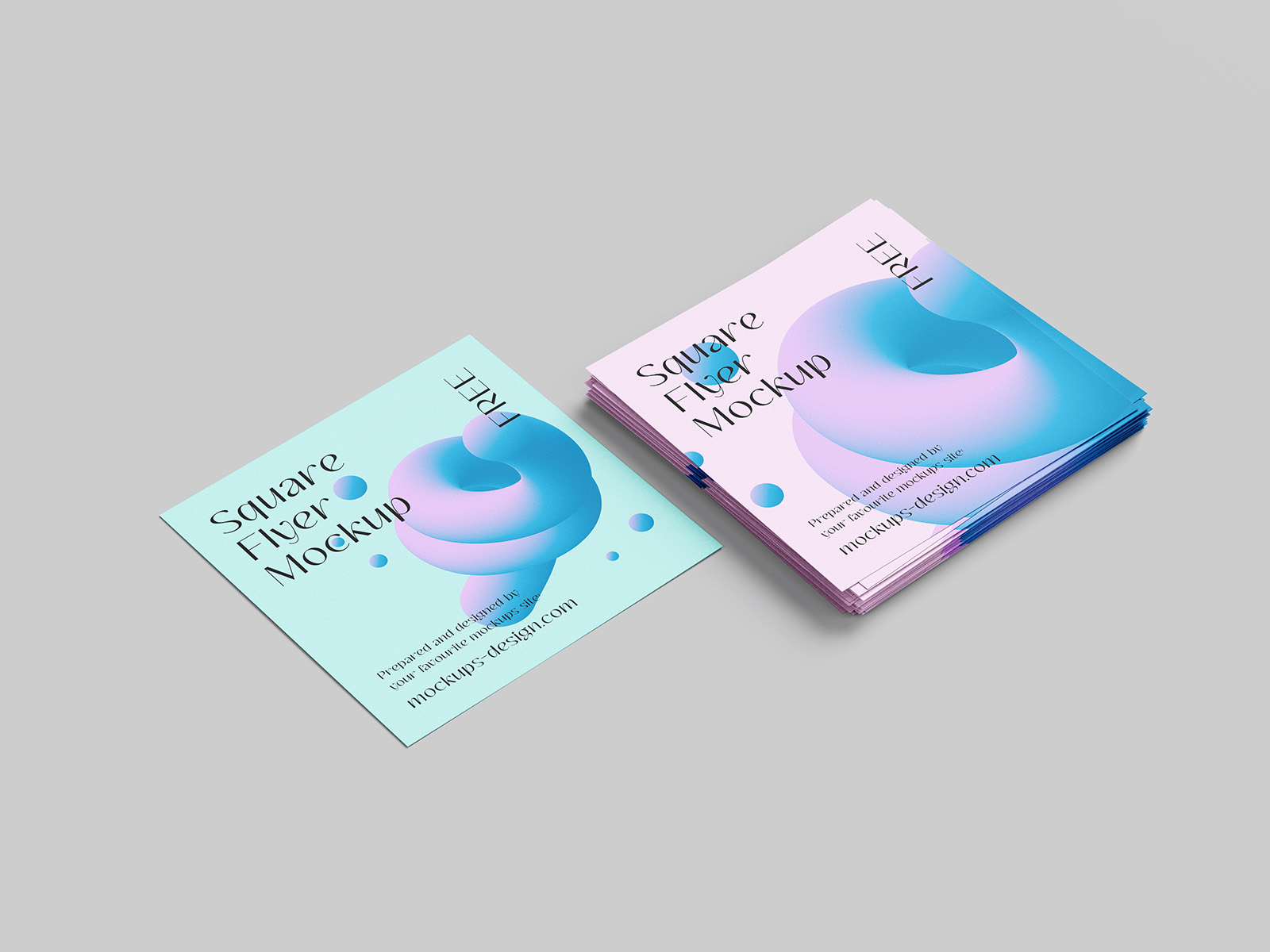Square flyer mockup