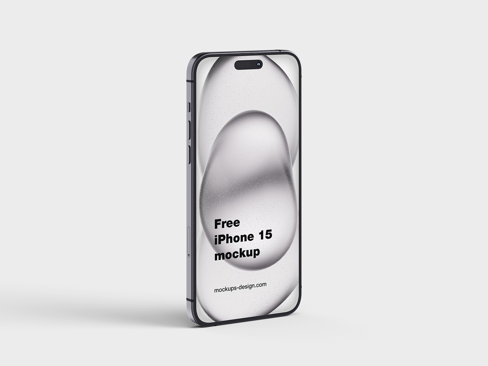 Free iPhone 15 mockup