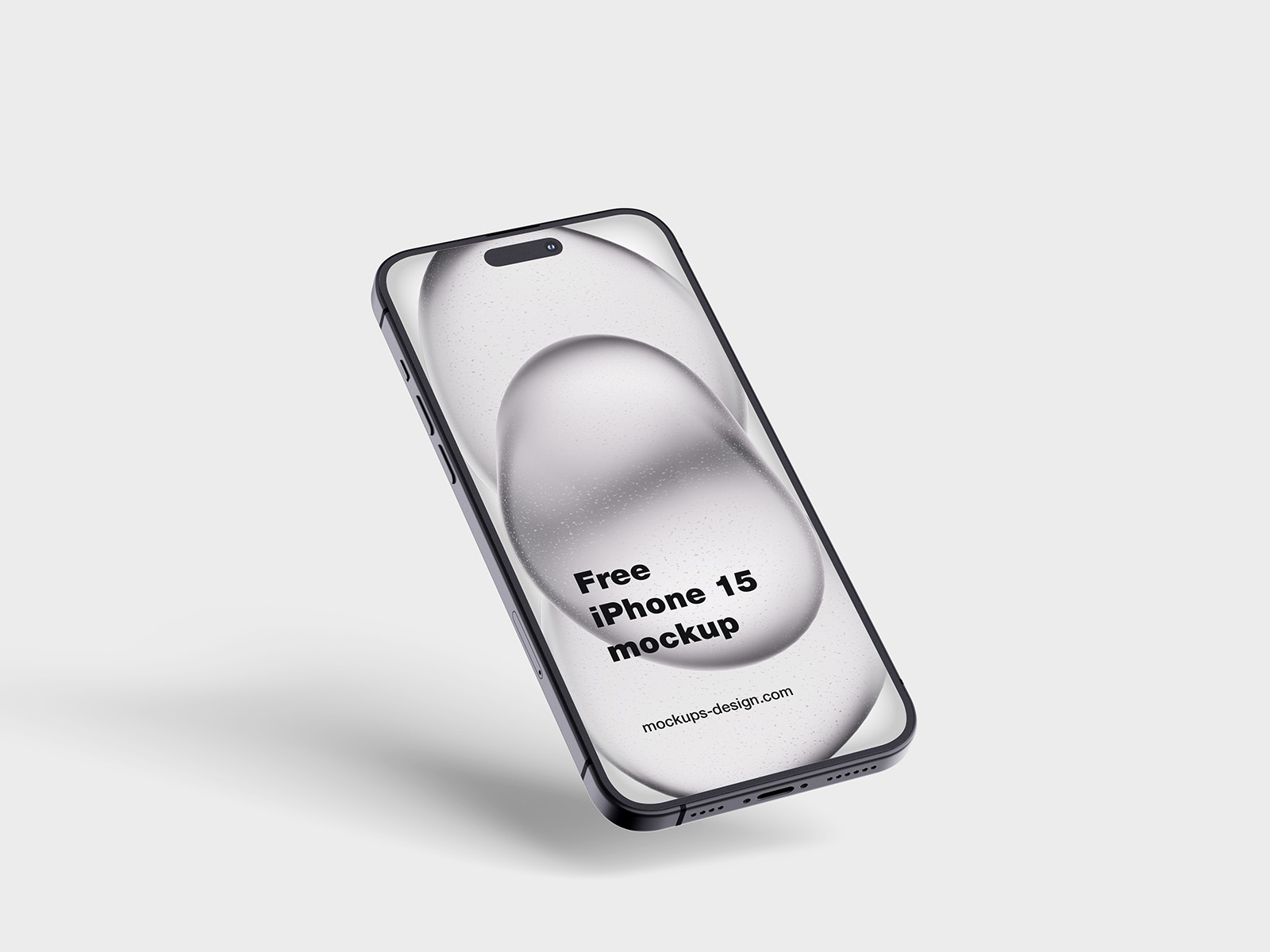 Free iPhone 15 mockup