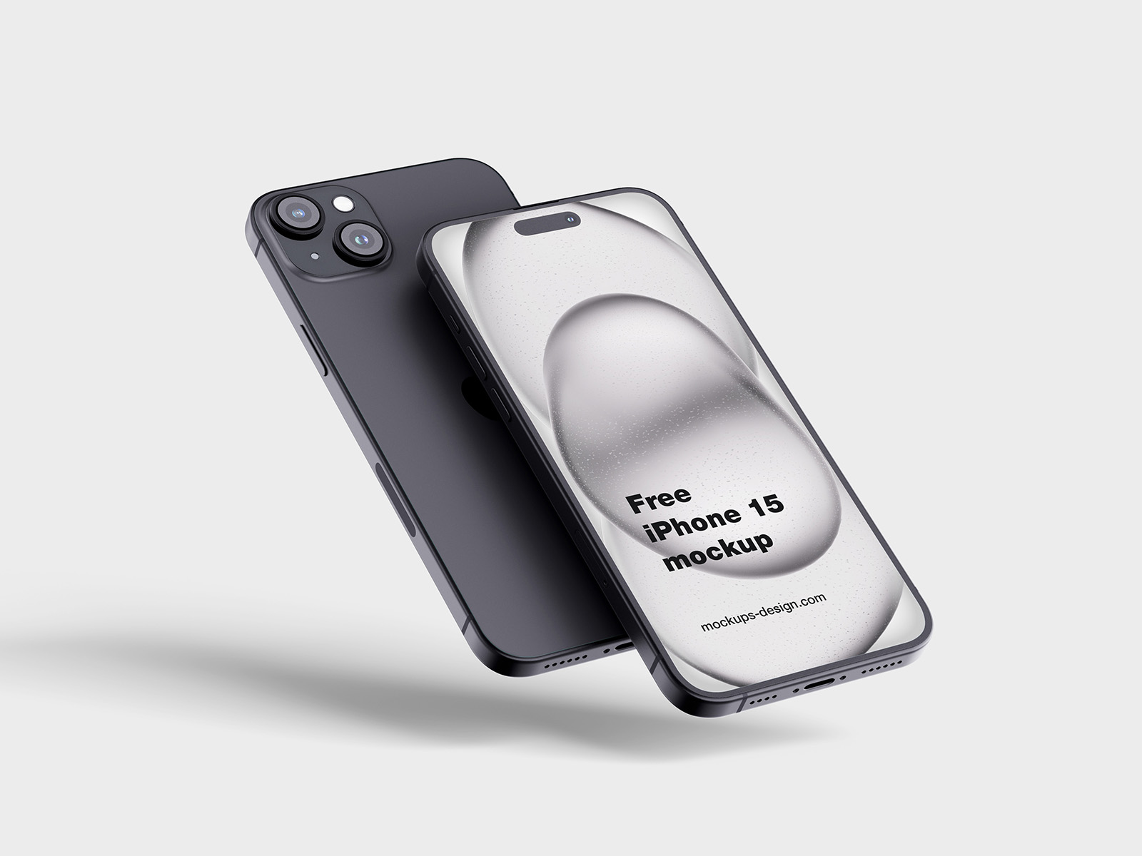 Free iPhone 15 mockup