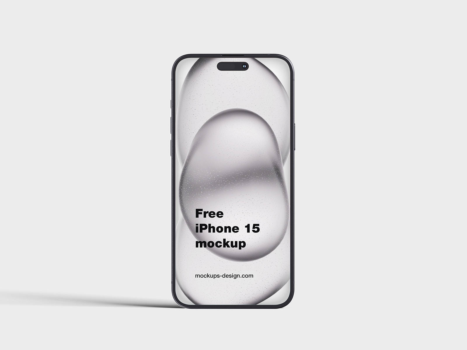Free iPhone 15 mockup