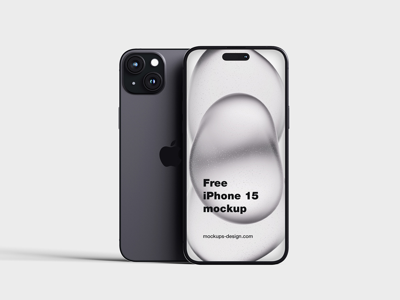 Free iPhone 15 mockup