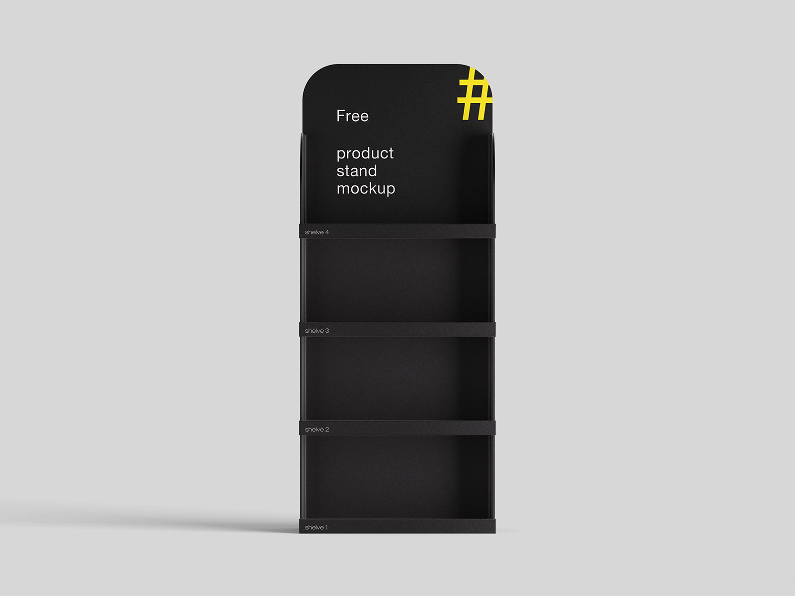 Products stand mockup
