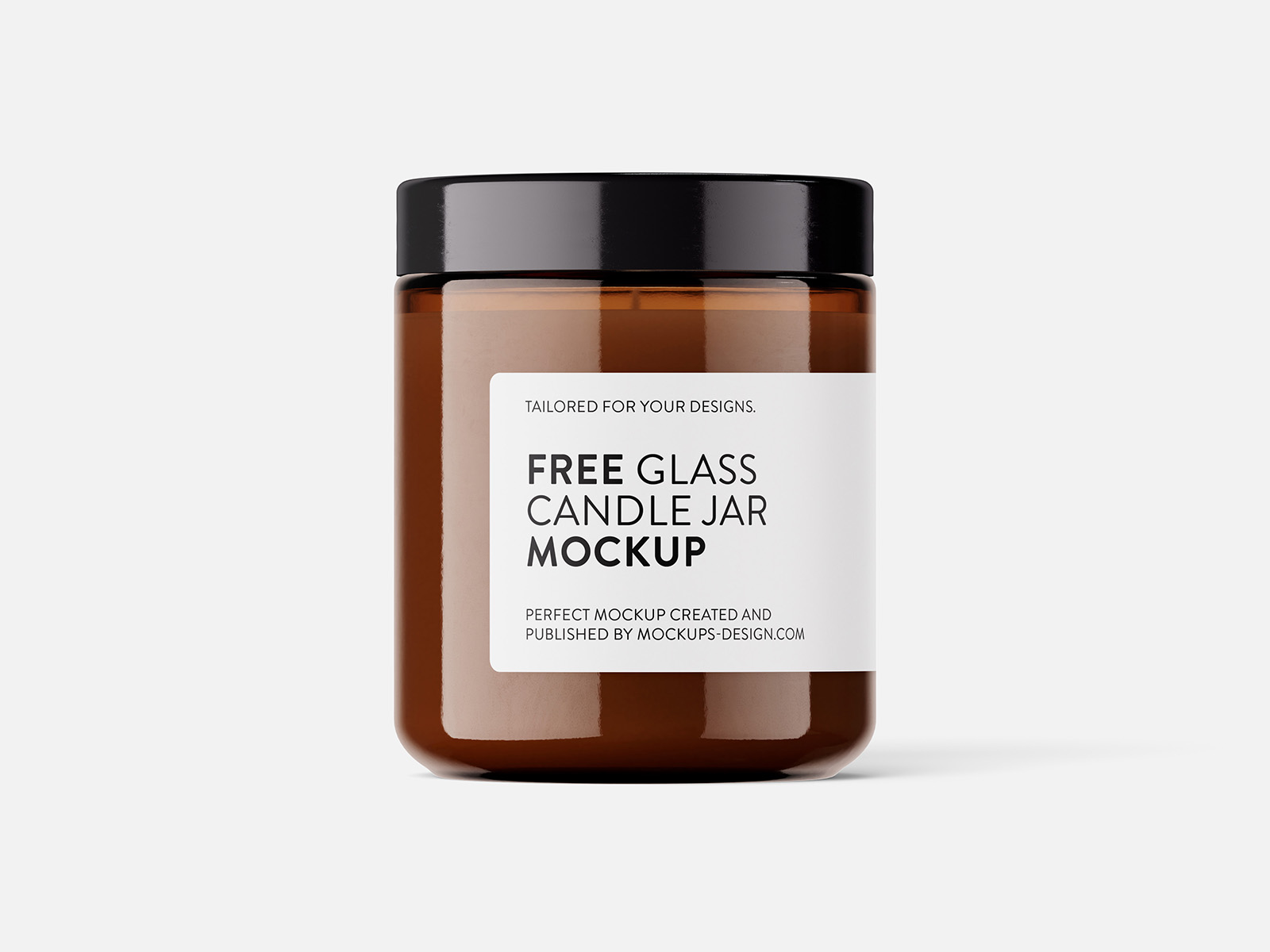 Isolated candle mockup