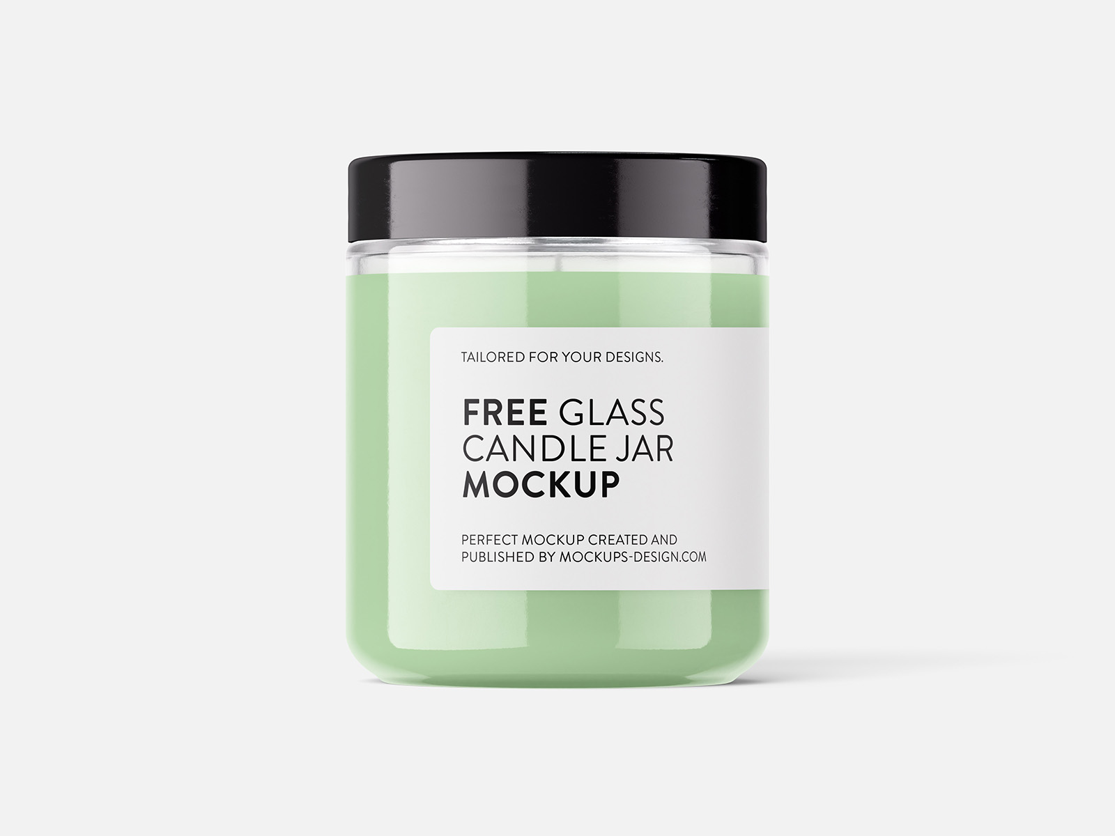 Isolated candle mockup