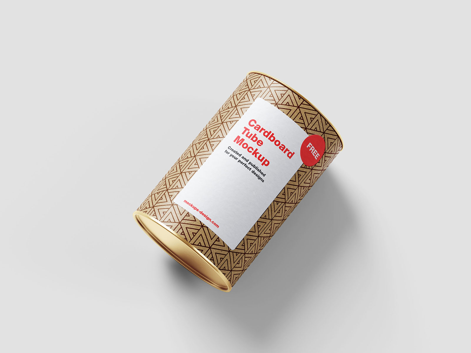 Cardboard tube mockup