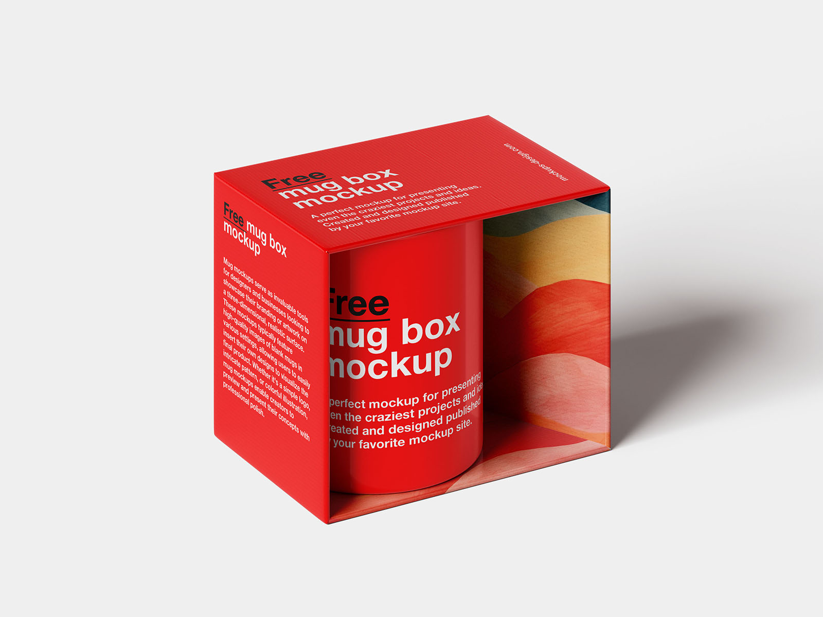Mug in the box mockup