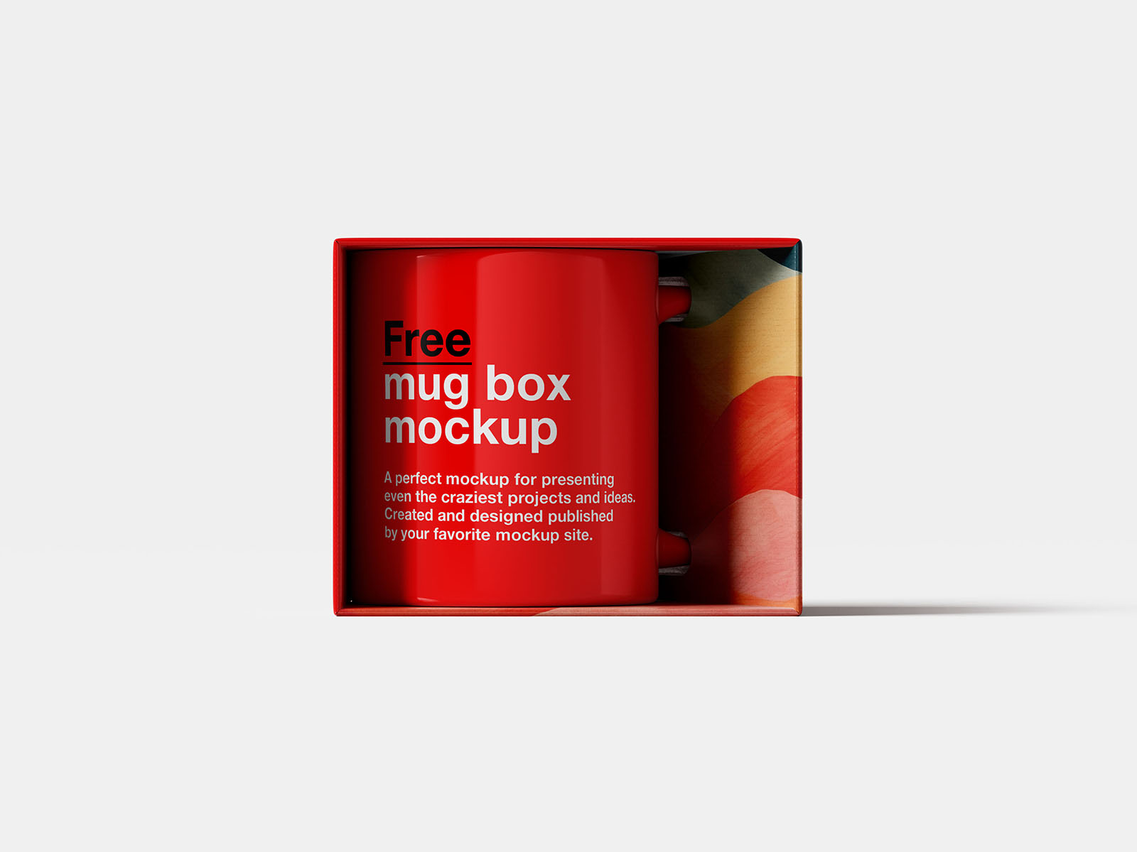 Mug in the box mockup