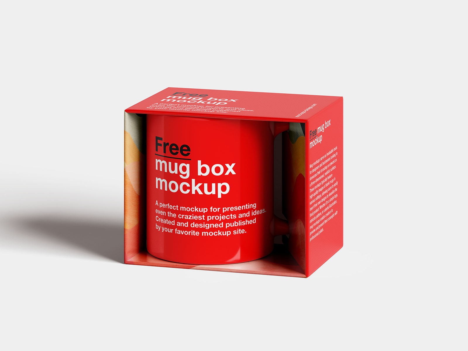 Mug in the box mockup