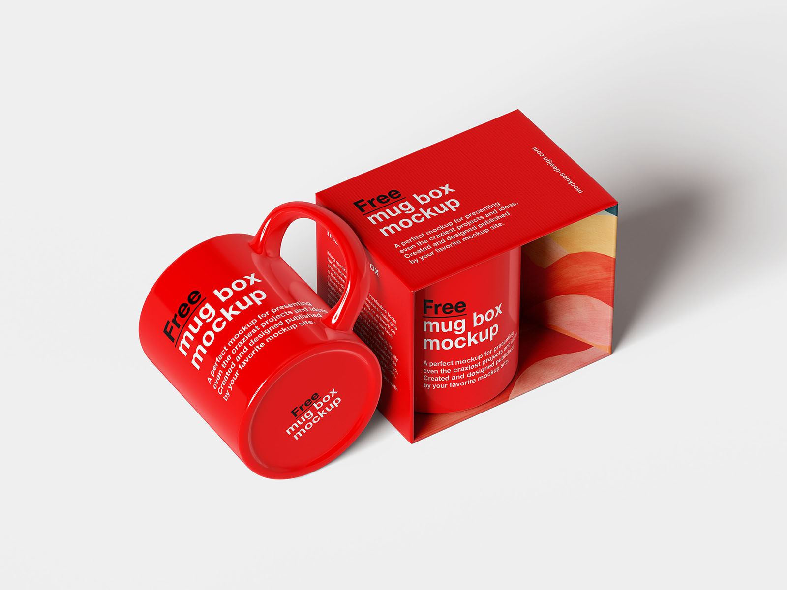 Mug in the box mockup