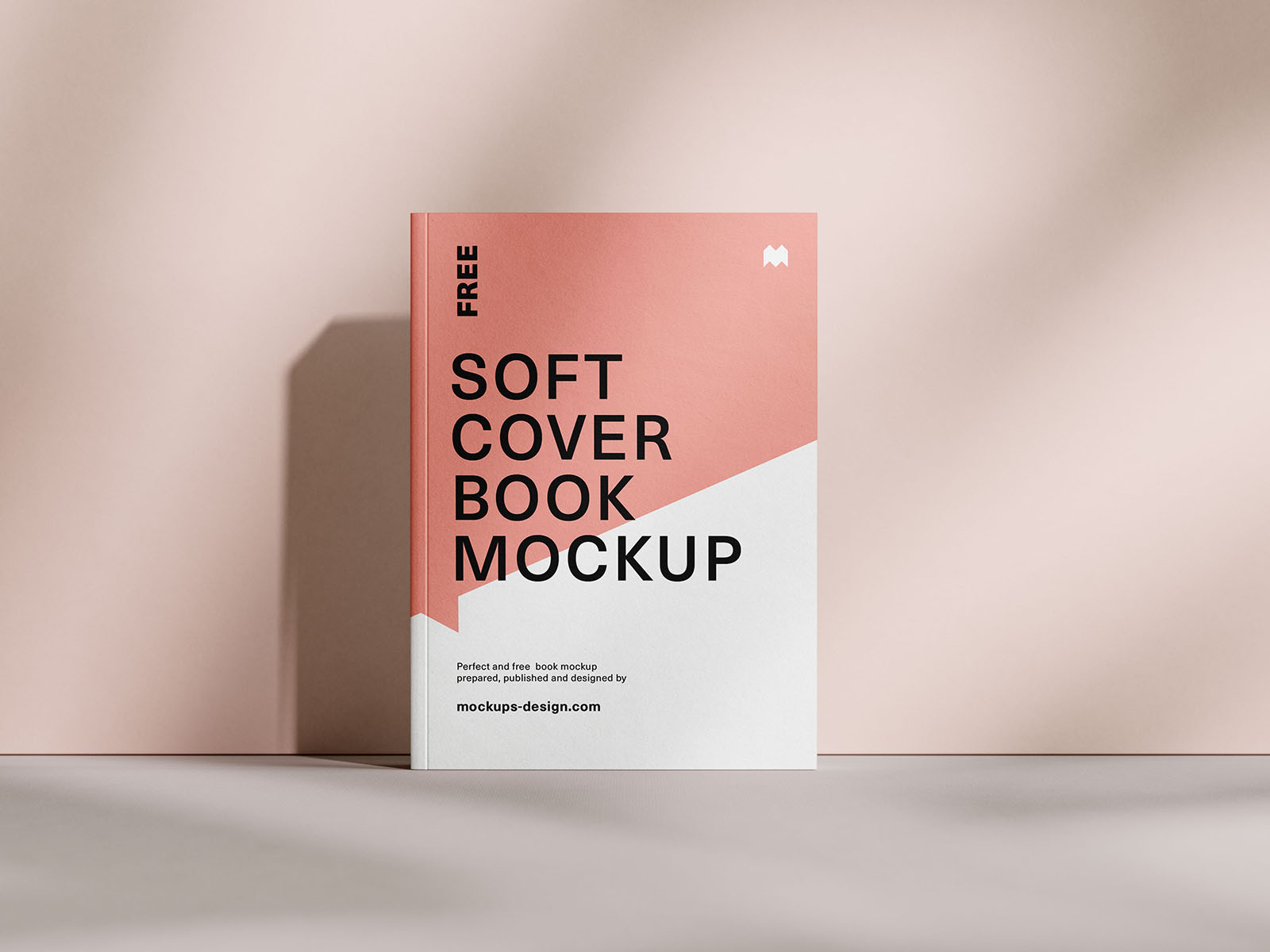Free thick book mockup