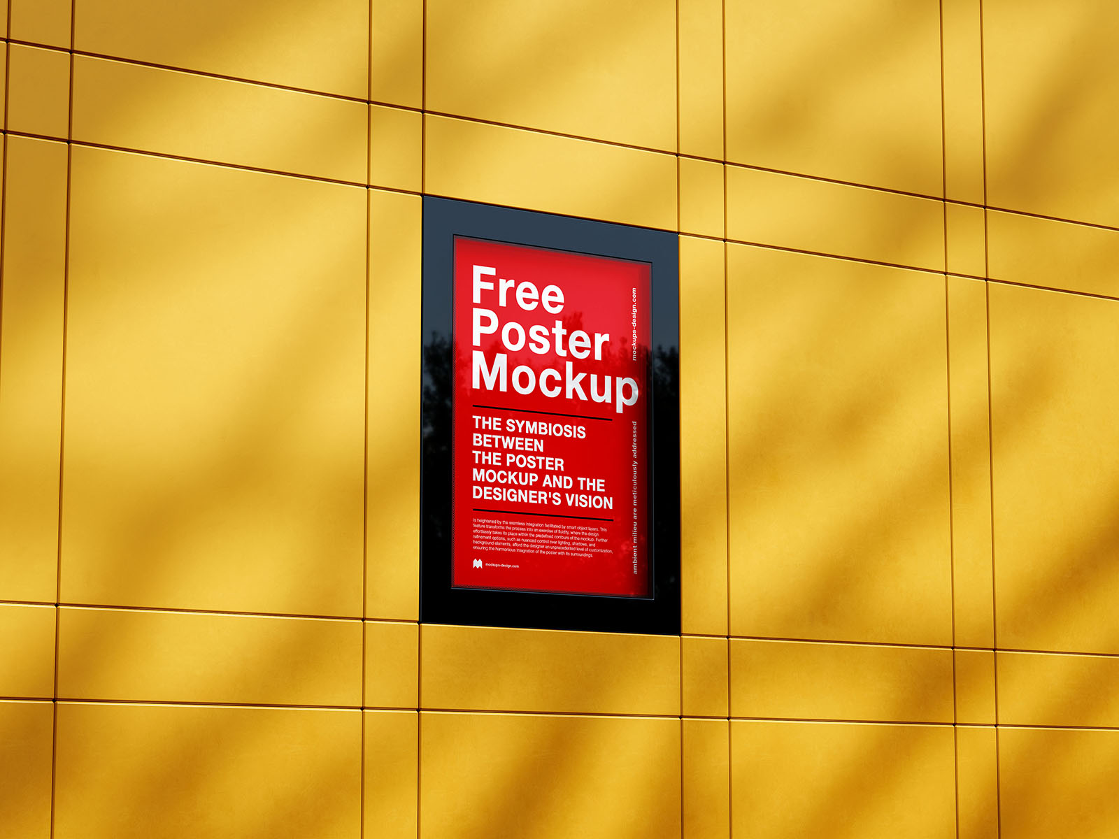 Clean poster frames mockup