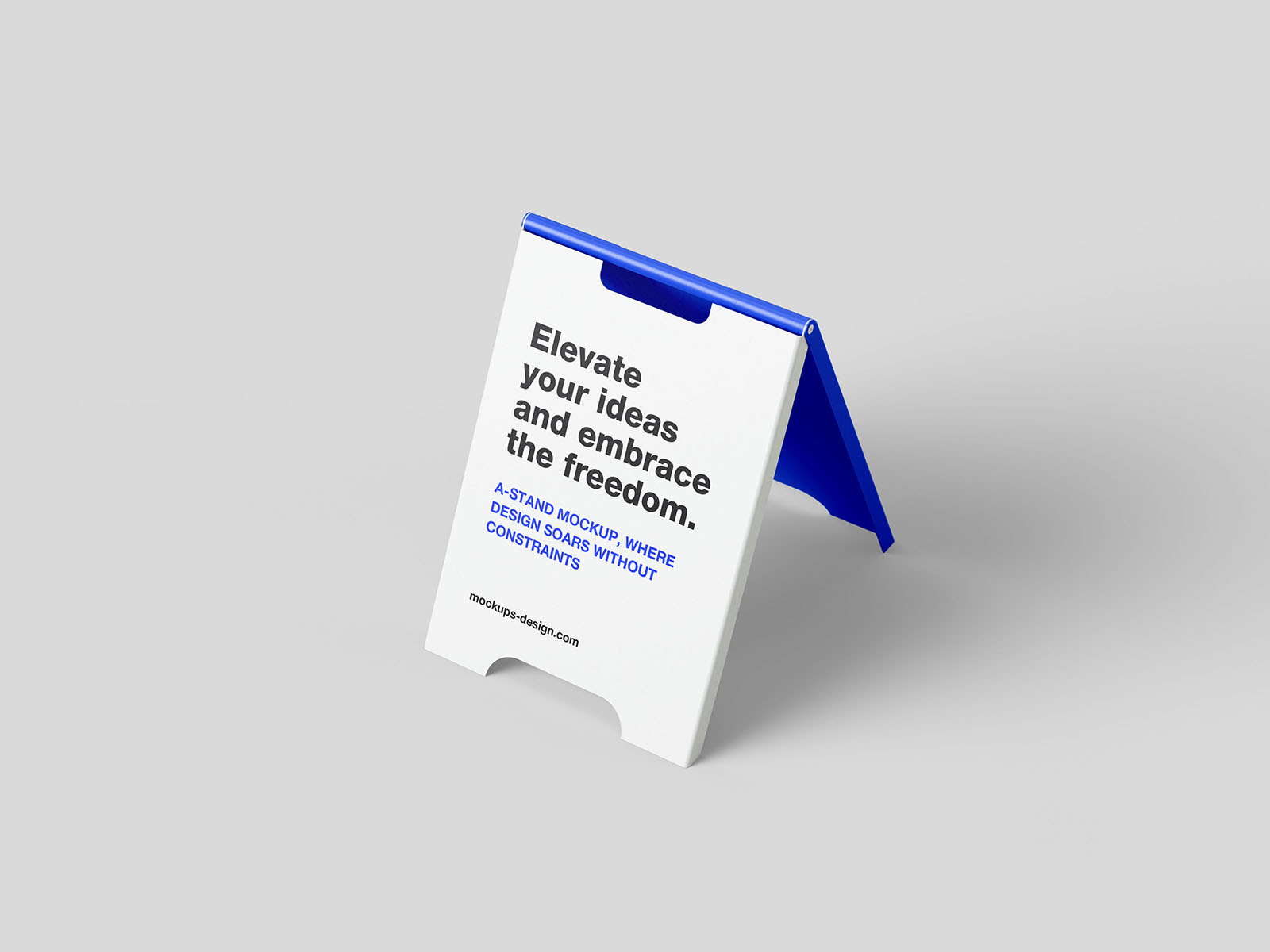 Clean A-stand mockup