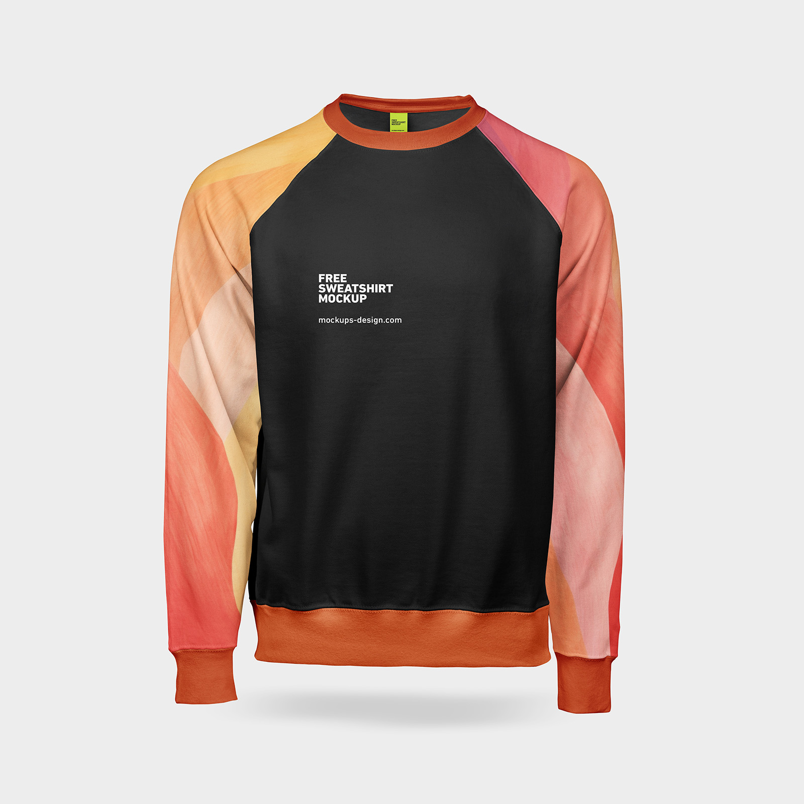 Mens sweatshirt mockup