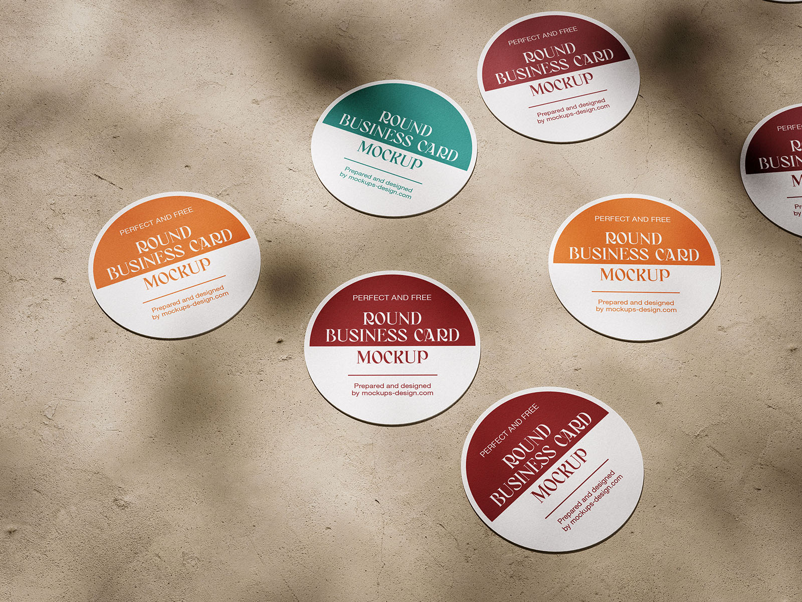 Circle business card mockup