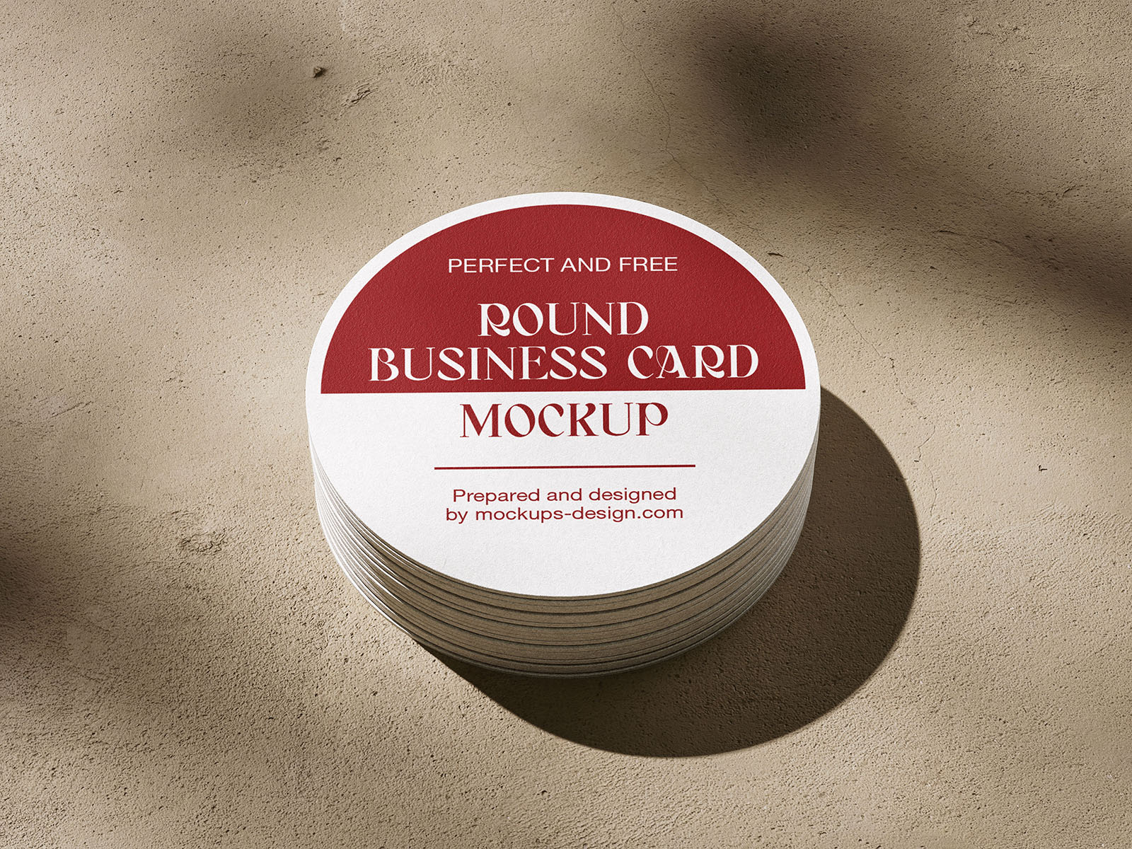 Circle business card mockup