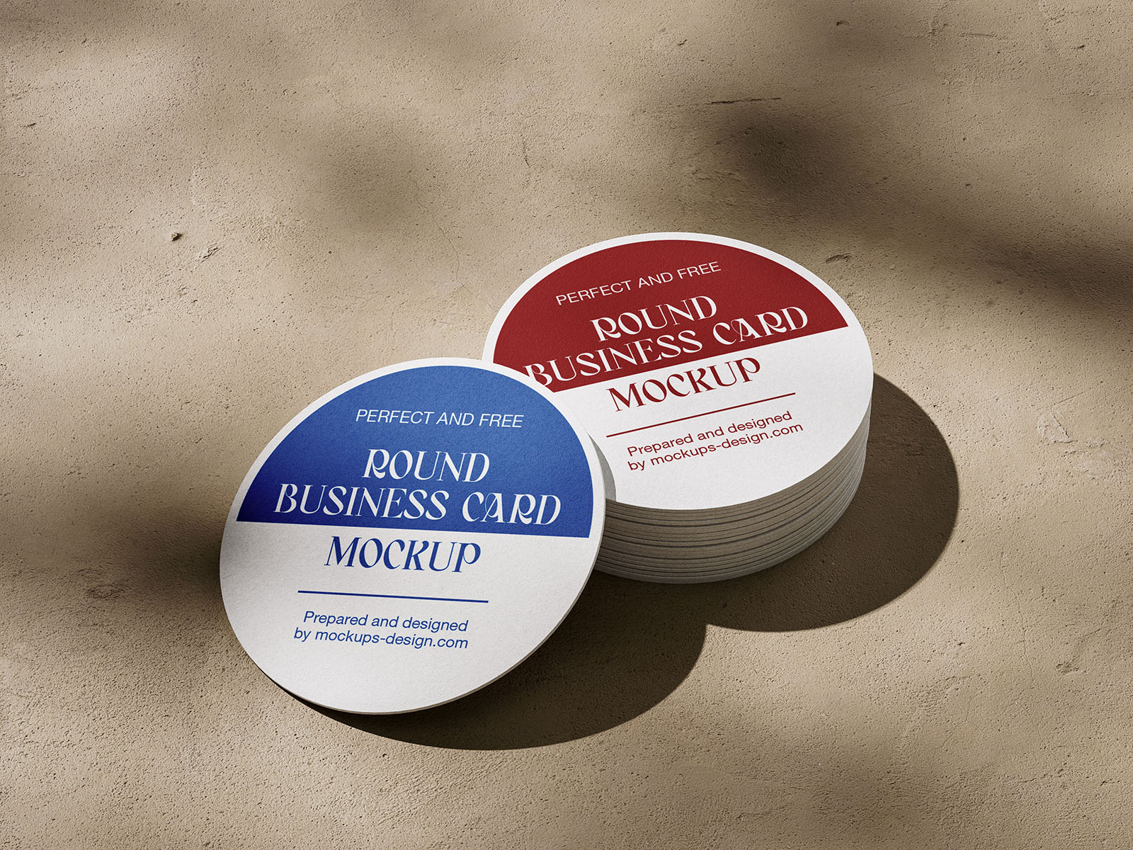 Circle business card mockup