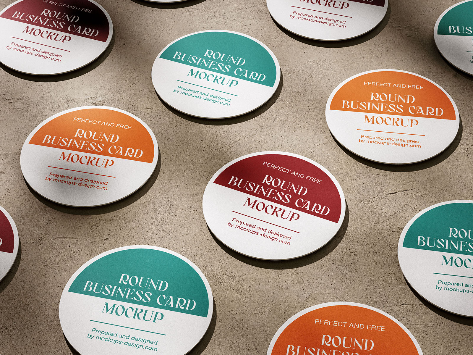 Circle business card mockup