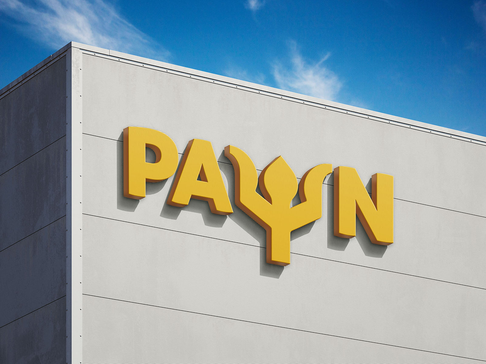 Logo on building mockup