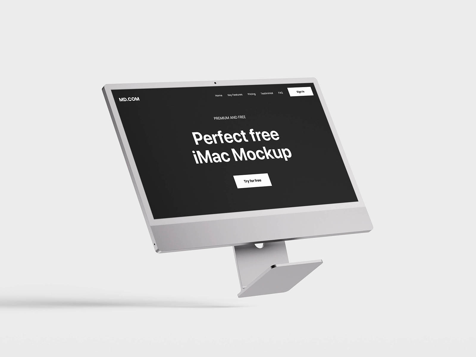Minimal iMac mockup